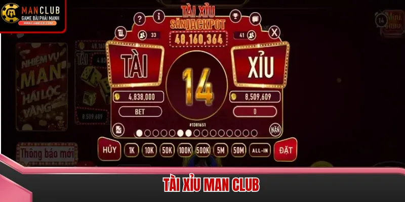 Giao diện Tài xỉu Man Club năm 2026 với hệ thống bảo mật SSL 256-bit đa tầng